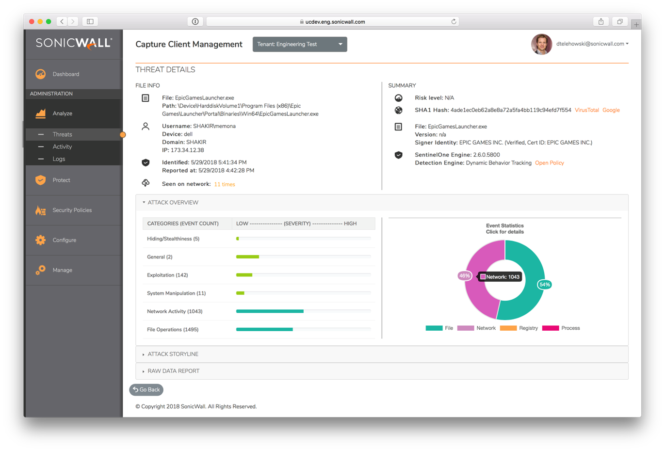 SonicWall Capture Client 3.0 端點解決方案，透過內容過濾減少攻擊面